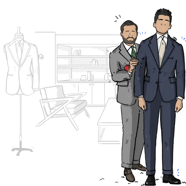 Primer fitting sobre el cuerpo